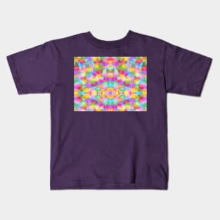 SPARKLY COLOURED SHAPES PATTERN Kids T-Shirt